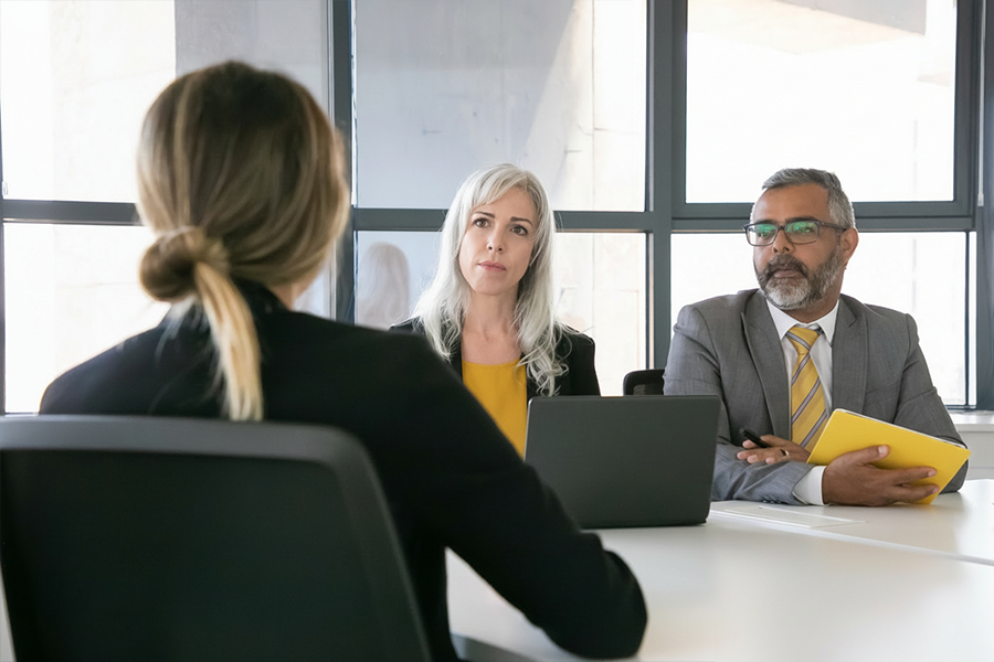 Traditional recruitment service illustration